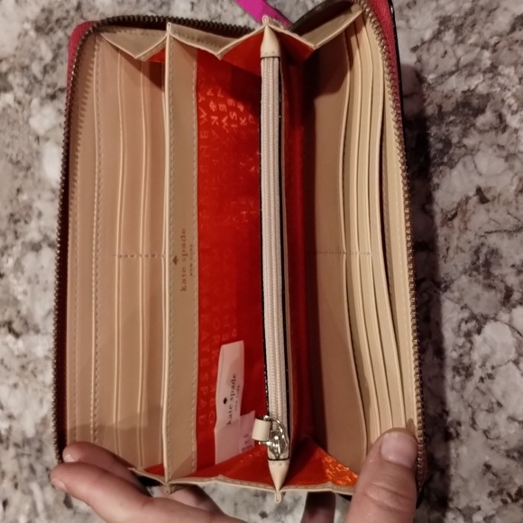 NWOT Kate Spade Wallet, Barbie Core - Picture 8 of 16